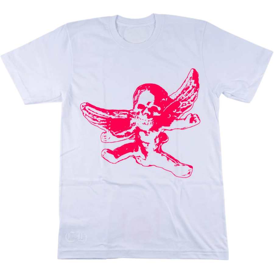 Chrome Hearts T Shirts Men's White Crew Neck Moderate