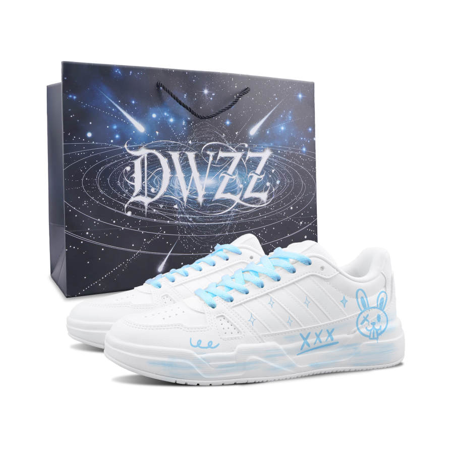 Adidas Adidas LITE BALLER Skateboard Shoes Unisex Low Top White Blue Colorway