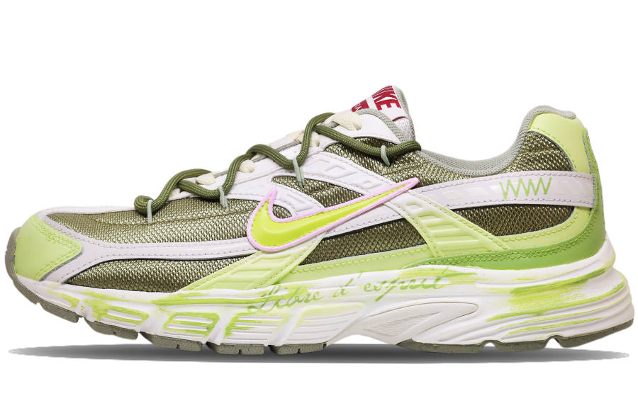 Nike Nike Initiator Fabric Breathable Low top Running Shoes Men's White Green