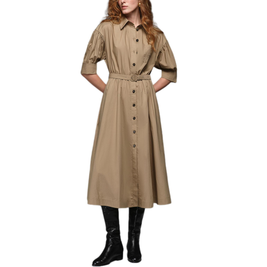 KARL LAGERFELD / Karl Lagerfeld Jeans Short Sleeved Dress Women's Khaki