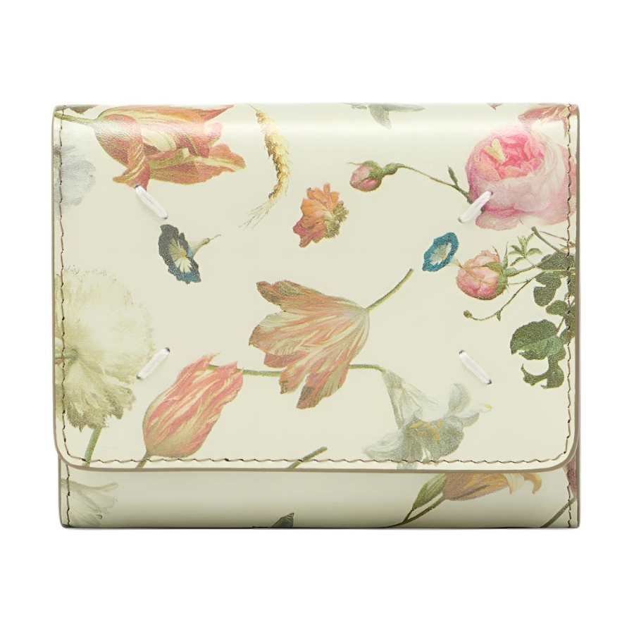 Maison Margiela Calfskin Wallet Women's White & Pink