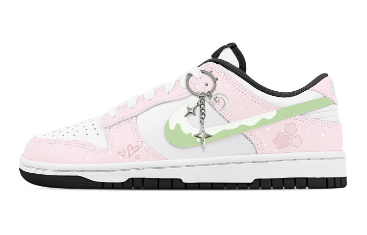 Nike Nike Dunk Guava Sweetheart 2 Leather Abrasion Resistant Low top Skateboard Shoes Unisex Pink