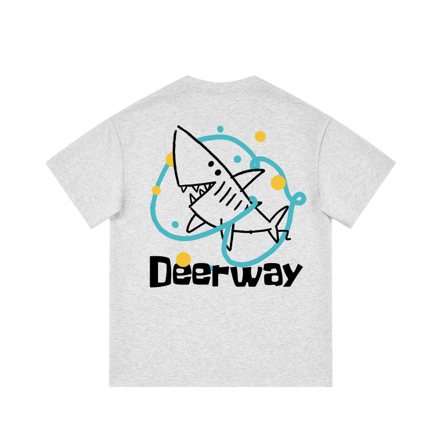 DEERWAY T Shirts Unisex Crew Neck Moderate Straight Fit