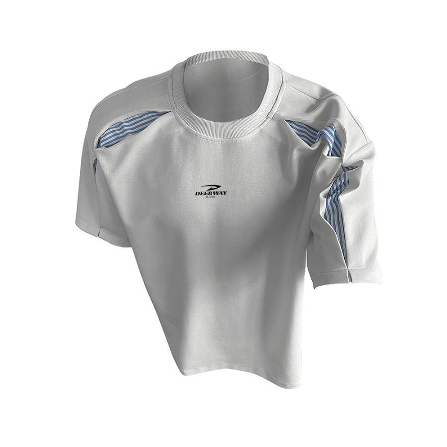DEERWAY T Shirts Unisex Crew Neck Moderate Heavyweight