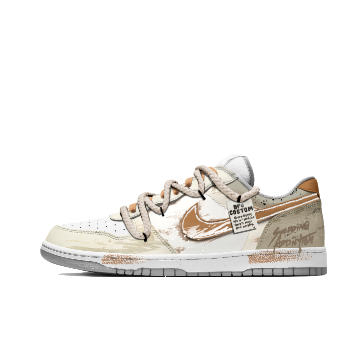 Nike Shoes Nike Big Low Lux Old Trace Brown Low top Skateboard Shoes Men's Khaki