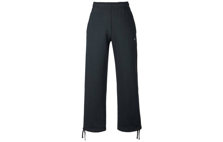 Nike Nike Solo Swoosh Minimalist Style Comfortable And Stylish Classic Fleece Lined Pants Knitted Sweatpants Men's Black