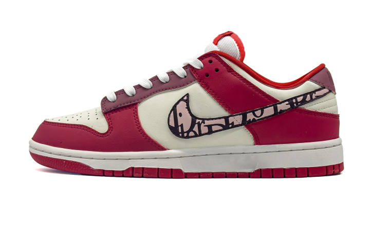 Nike Nike Dunk Skateboard Shoes Men's Low Top Red White
