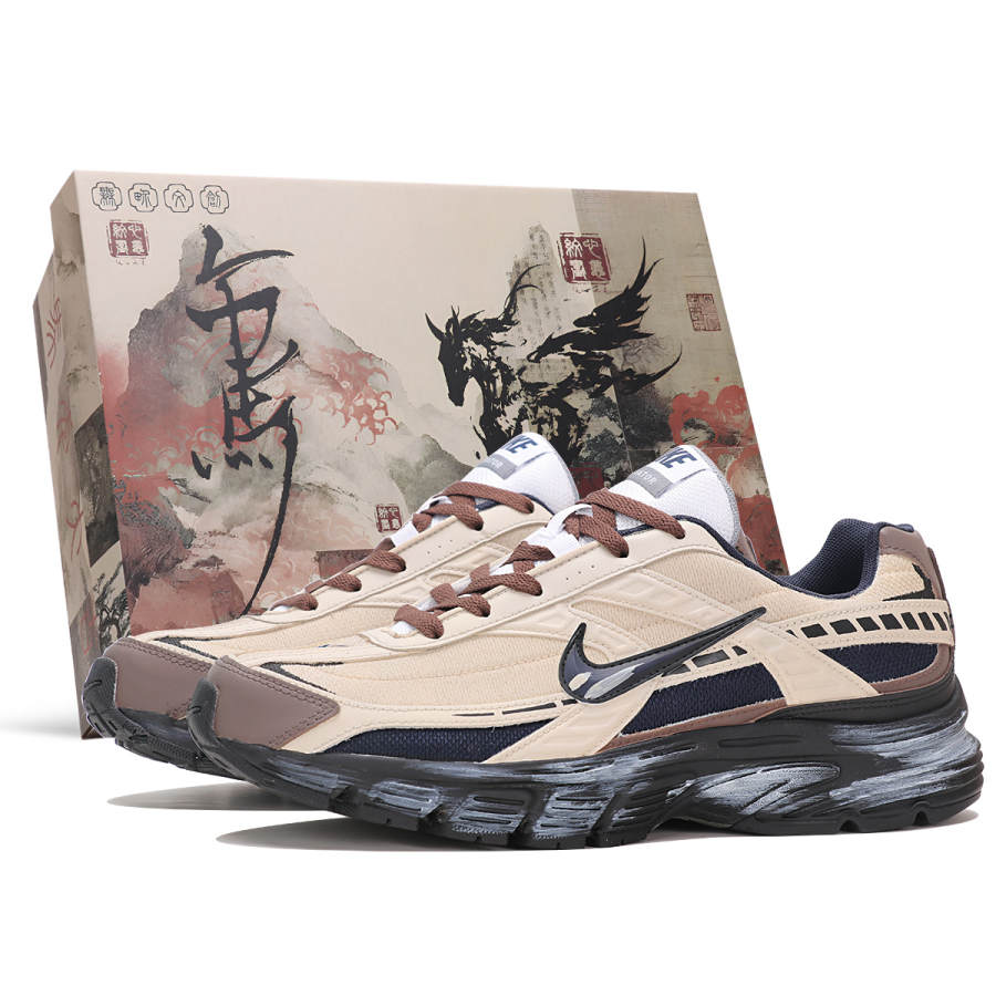 Nike Nike Initiator Cushioning Breathable Support Low top Running Shoes Men's Beige Brown