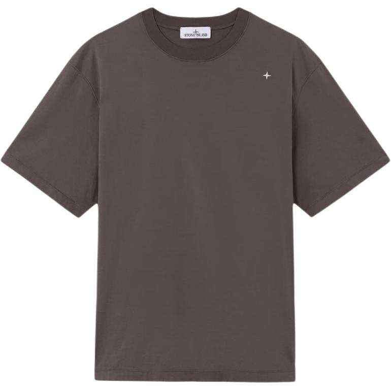 STONE ISLAND T Shirts Men's Charcoal Gray Crew Neck