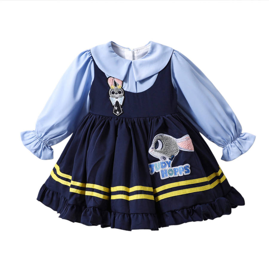 Disney Kids Dresses Lapel Moderate Mid Length