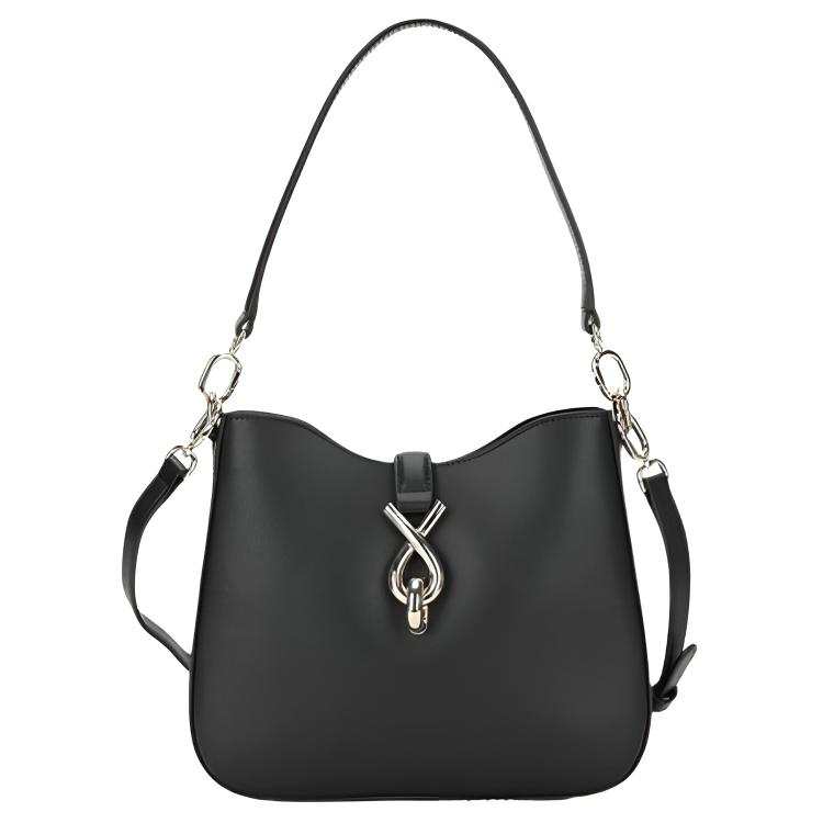 Furla Cow Leather Shoulder Bag, Crossbody Bag Small Women's Black