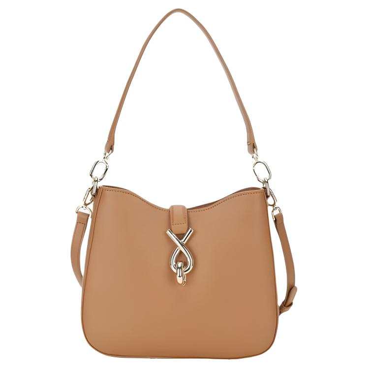 Furla Cow Leather Shoulder Bag, Crossbody Bag Small Women's Coffee