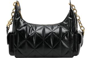 URBAN REVIVO Synthetic Leather Crossbody Bags Regular Women's Black
