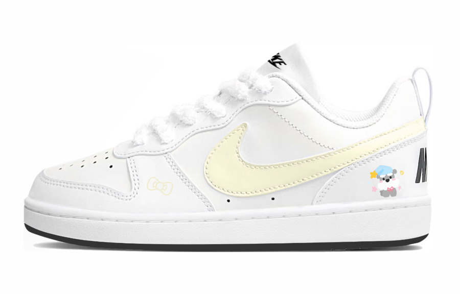 Nike Nike Court Borough 2 Low top Skateboard Shoes Yellow Unisex