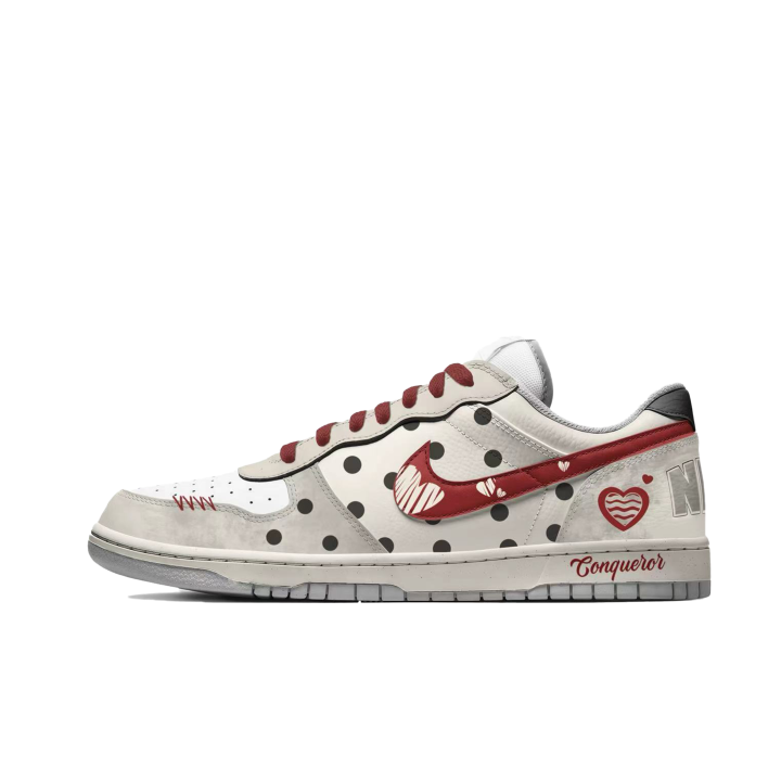 Nike Nike Big Low Lux Vintage Polka Dot Low top Skateboard Shoes Men's Khaki