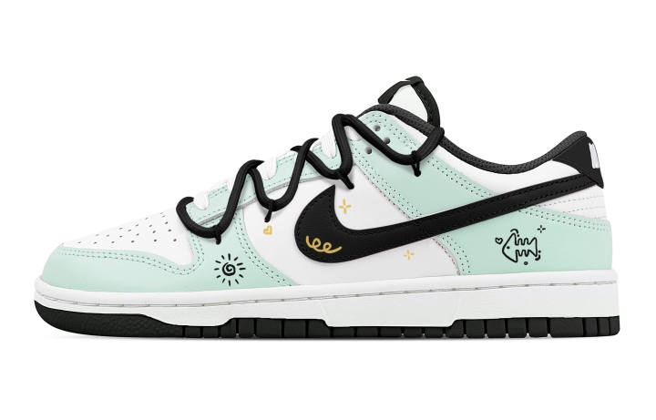 Nike Nike Dunk Mint Shoreline 1 Synthetic Leather Abrasion Resistant Slip Resistant Low top Skateboard Shoes Unisex Green
