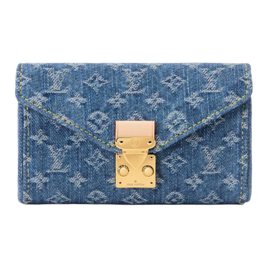 LOUIS VUITTON Denim Fanny Pack Women's Blue