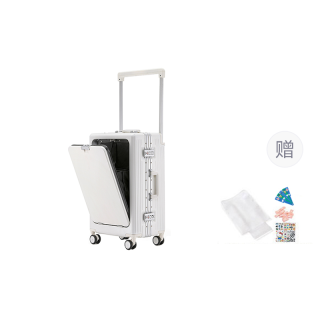 LD PC Luggage Lockable Case For Air Travel 20 Inch, 24 Inch, 26 Inch Unisex White/Blue/Black
