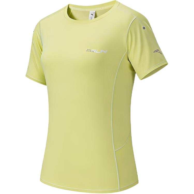 ANTA Running Collection Quick Dry T Shirts Women's Cyber Lime Moderate