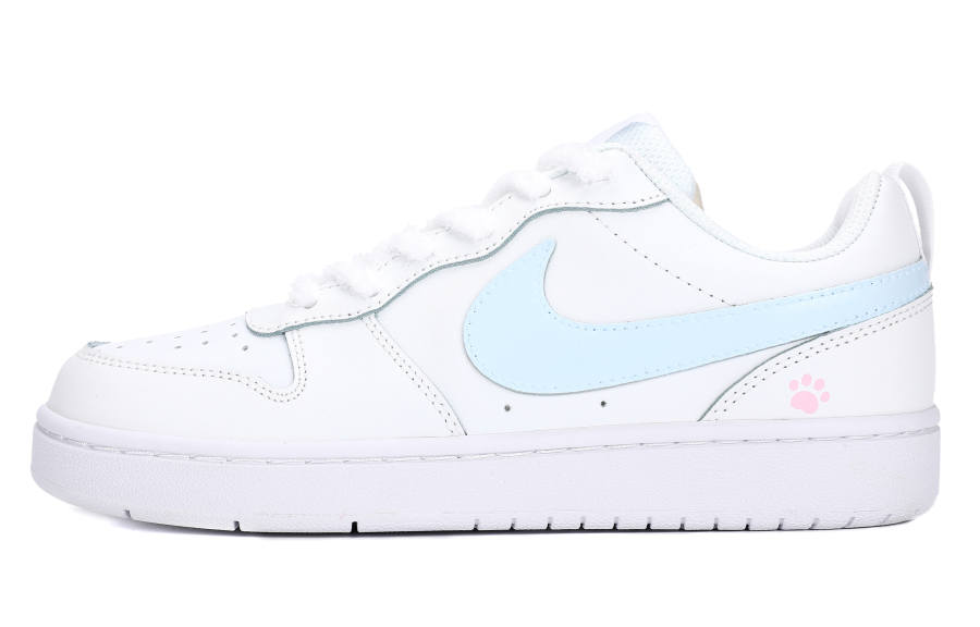 Nike Nike Court Borough 2 Slip Resistant, Abrasion Resistant, Lightweight Low top Skateboard Shoes Women's Dusty Blue