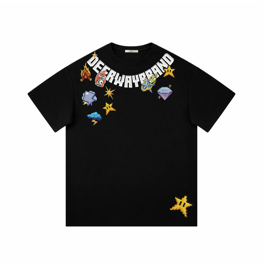 DEERWAY T Shirts Unisex Crew Neck Moderate Straight Fit