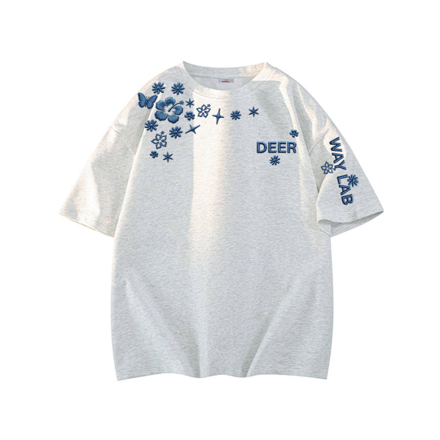 DEERWAY T Shirts Unisex Crew Neck Moderate Heavyweight