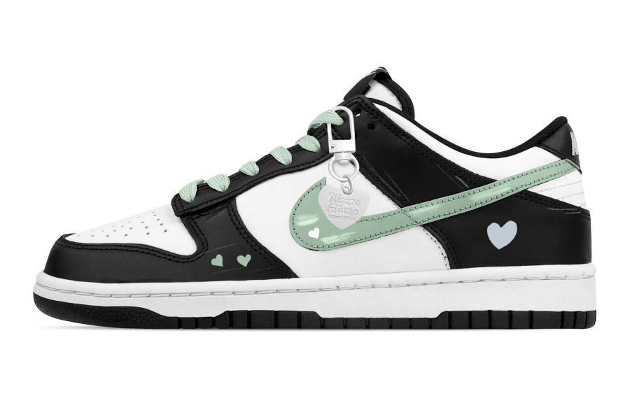 Nike Nike Dunk Emotions Like Flowing Clouds 2 Leather Abrasion Resistant Low top Skateboard Shoes Unisex Black