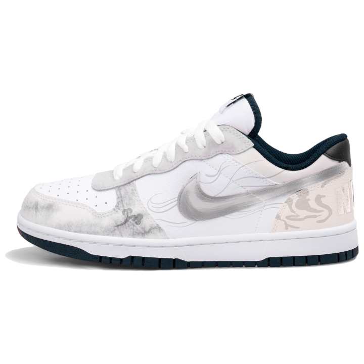 Nike Nike Big Low top Skateboard Shoes Unisex White Gray