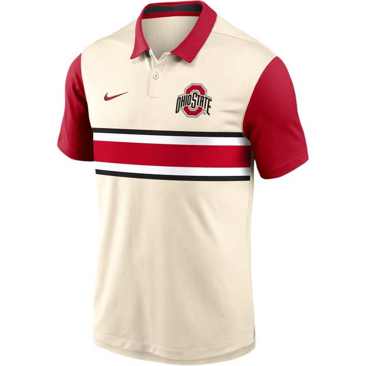 Nike Nike Ohio State Vapor Primary Logo Men's Nike Dri-FIT College Polo