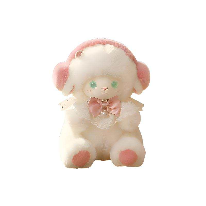 JBBCN Cute Headphones Velvet Cute Pet Design Sheep Dolls Plush Doll 25cm/35cm Height