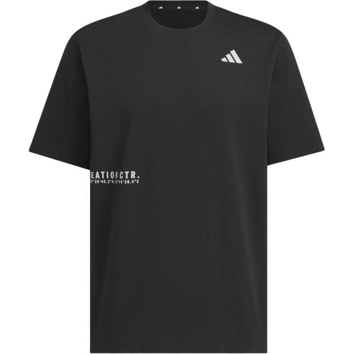 Adidas Adidas T Shirts Men's Black Crew Neck Moderate