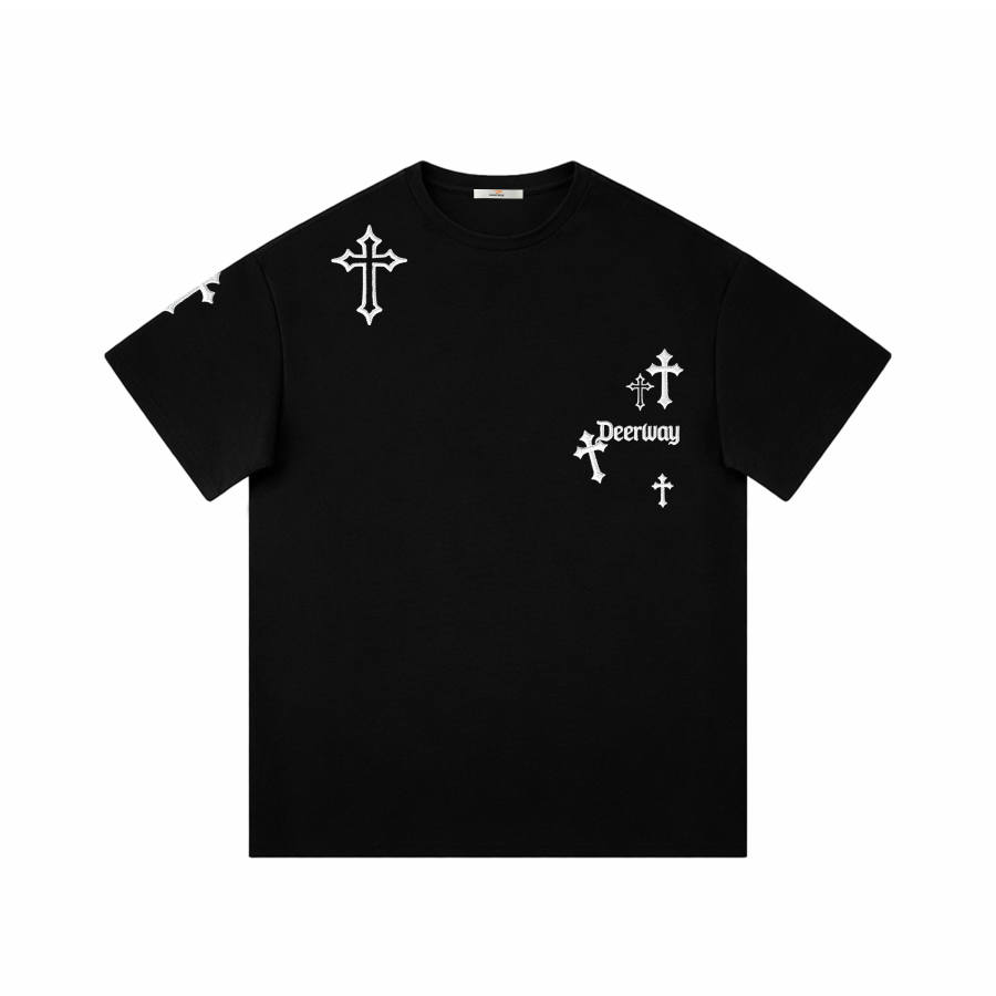 DEERWAY T Shirts Unisex Crew Neck Moderate Straight Fit