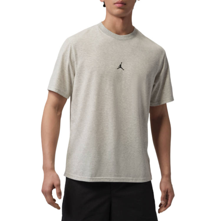 Jordan Jordan Jumpman T Shirts Men's Heather Gray/Black Crew Neck Moderate