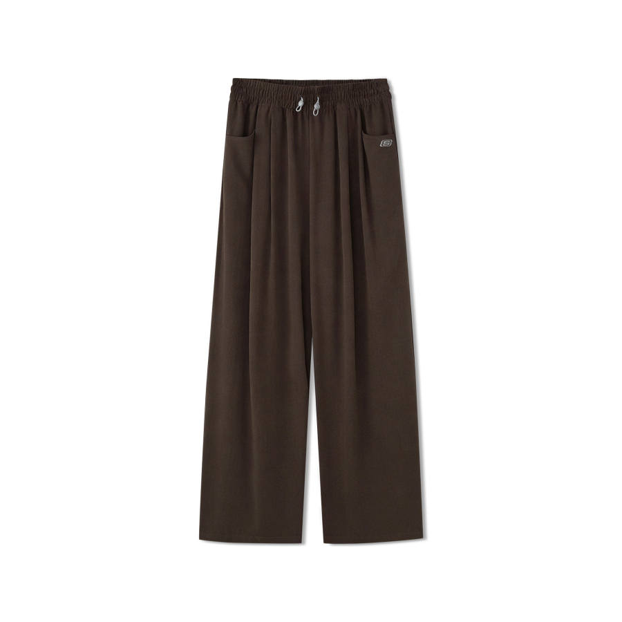 Skechers Casual Pants Women's Dark Caramel Brown Moderate Wide Leg Pants