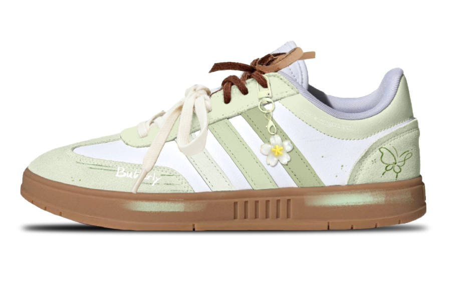 Adidas Adidas Gradas Slip Resistant Abrasion Resistant Low top Skateboard Shoes Unisex White Green