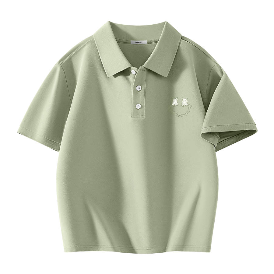 MINISO Polo Shirts Unisex Polo Collar Moderate Straight Fit