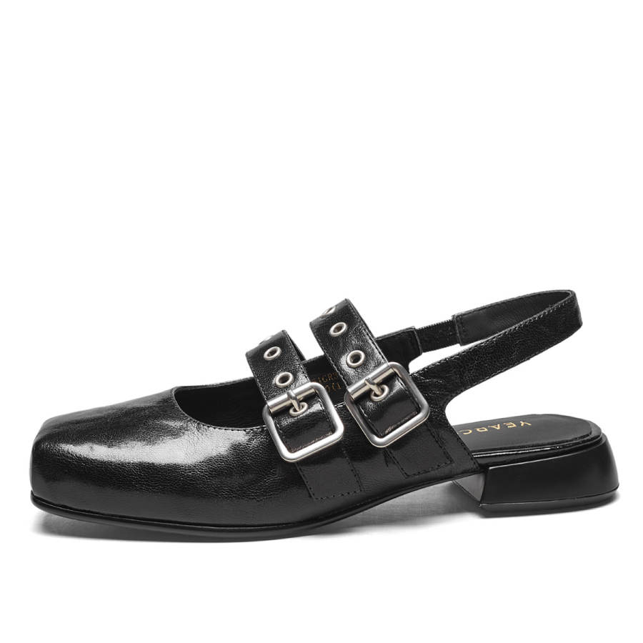 YEARCON Sheepskin Chunky Heel Mary Jane Shoes Women's