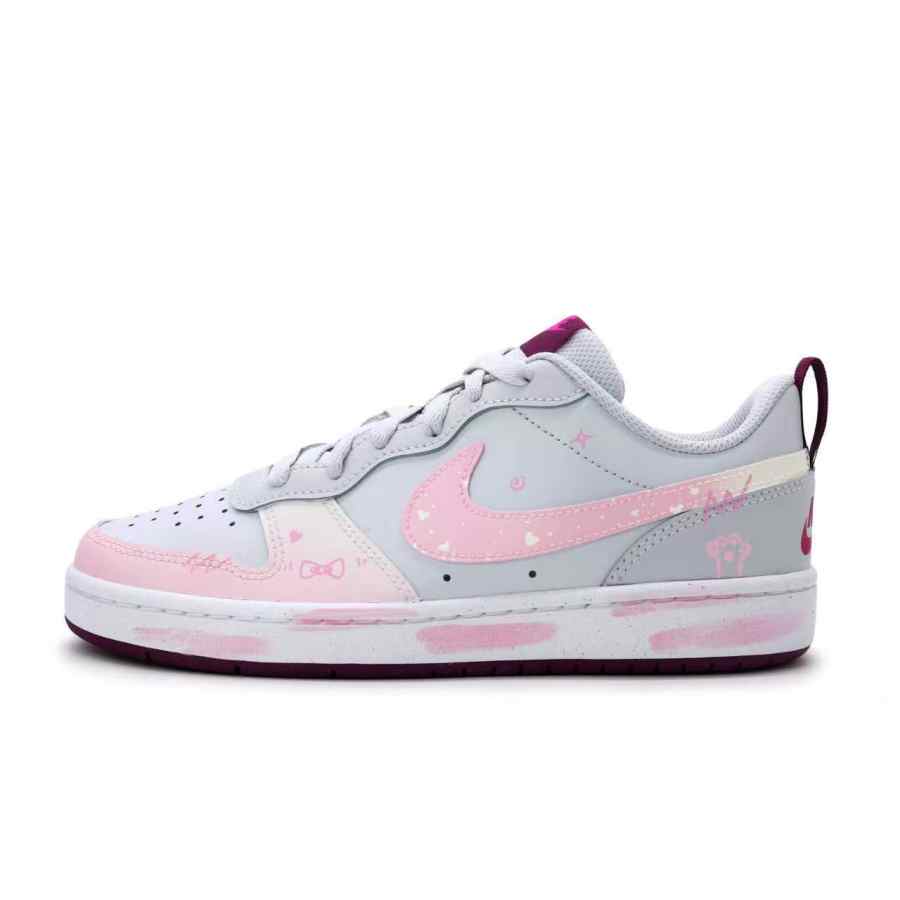 Nike Nike Court Borough 2 Heart Boba Synthetic Leather, Leather Abrasion Resistant, Breathable, Slip Resistant Low top
