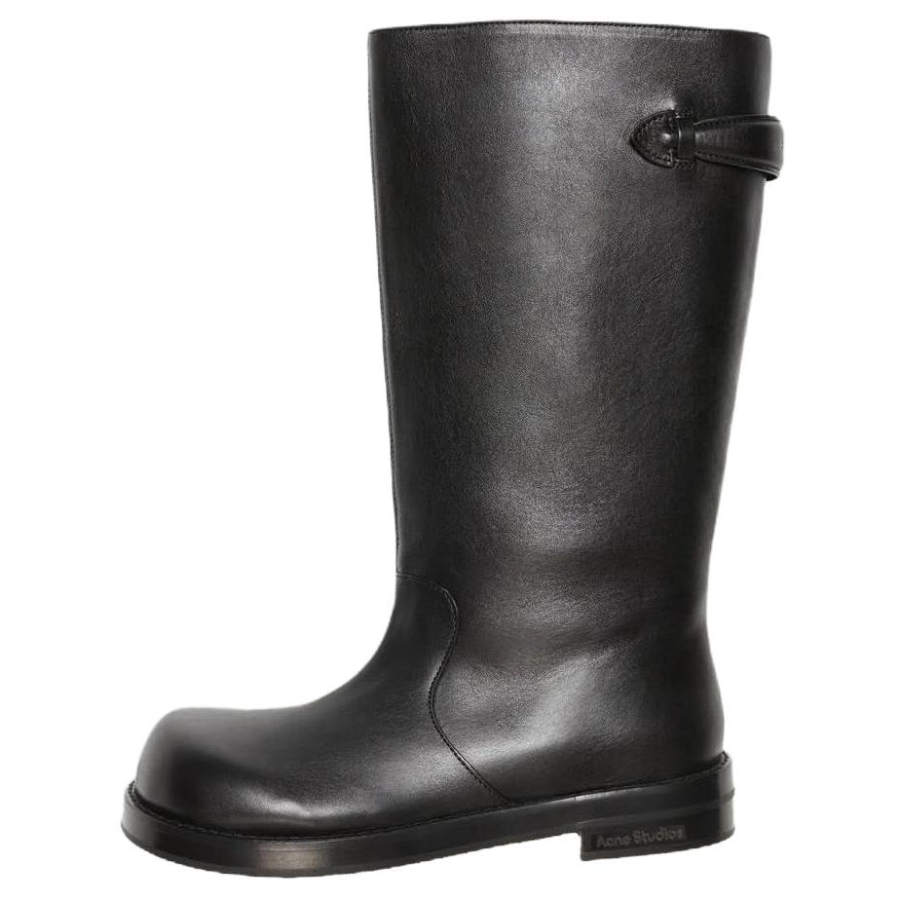 Acne Studios Acne Studios Calfskin Knee high Boots 2cm Women's Black
