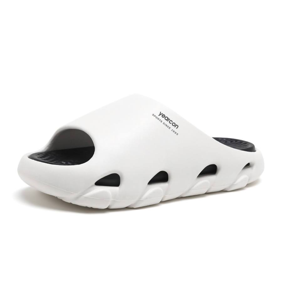 YEARCON YEARCON Slide Slippers Men's White Black Colorway