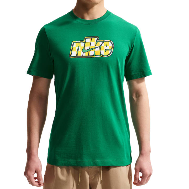 Nike Nike Sportswear T Shirts Men's Peacock Stone Color Crew Neck Moderate