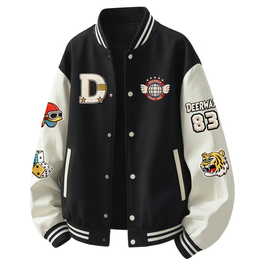 DEERWAY Baseball Jerseys Unisex Baseball Collar Moderate Straight Fit