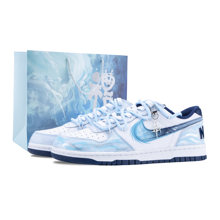 Nike Nike Big Deep Sea Era Cushioning Abrasion Resistant Low top Skateboard Shoes Unisex Blue White