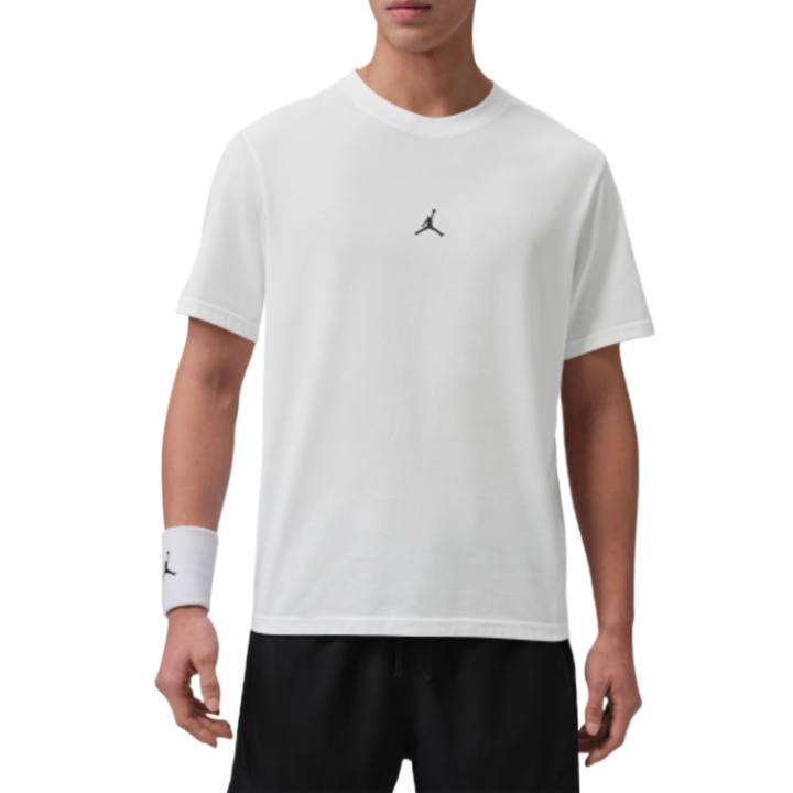 Jordan Jordan Dri FIT T Shirts Men's White/Black Crew Neck Moderate