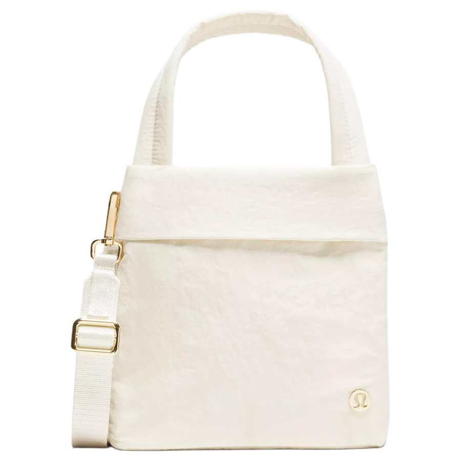 Lululemon Recycled Nylon Tote Handbag Small Women's Ecru