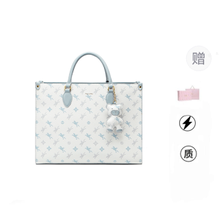NUCELLE PVC One Shoulder Bag, Women's Tote Bag, Shopping Bag, Handheld Laptop Bag Large Women's Multicolor