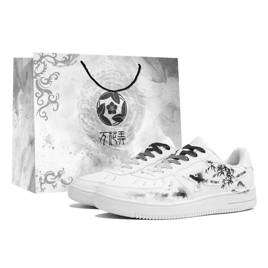 XTEP Air Force 1 Slip Resistant Abrasion Resistant Low top Skateboard Shoes Men's Black White