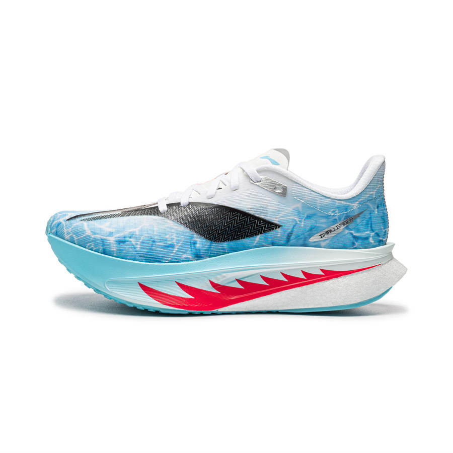 Li-Ning Li Ning Feidian 6 Challenger Cushioning Slip Resistant Breathable Low top Casual Running Shoes Men's White Blue