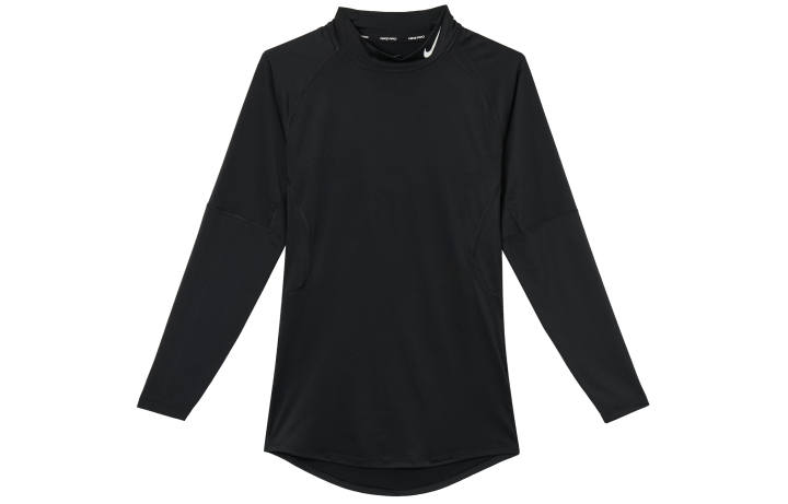 Nike Nike T Shirts Men's Black Half Turtleneck Moderate Straight Fit