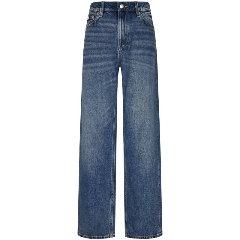 Calvin Klein Jeans Women's SCK Denim Blue Thin Straight Fit Pants